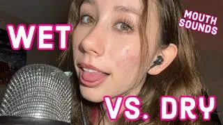 ASMR | wet vs. dry mouth sounds 👄