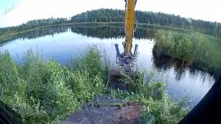 How We Cleaned a Swampy Lake With an Excavator