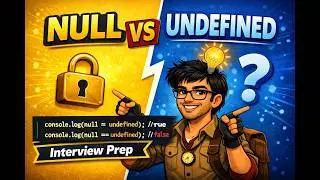 JavaScript Null vs Undefined Explained  Interview Prep