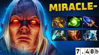 MIRACLE- INVOKER 1v9 SMURFING 🤯 | PURE SKILL, NO MERCY | 7.40b