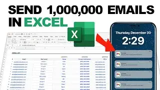 How to send emails with Excel and Python (code included). Send 1,000,000 emails in an hour