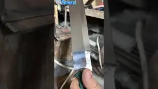 Небольшой тест ножа, на прочность стали. #нож #охота #video #тест #тема
