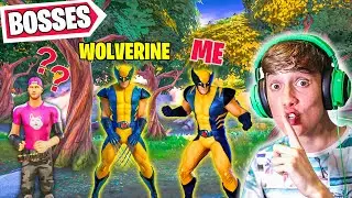 I Pretended to Be *MYTHIC* WOLVERINE in Fortnite (Fake Boss Challenge)