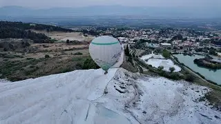 Полет на воздушном шаре над Памуккале и Иераполисом | Рассвет на высоте 1400 м. | Турция | Часть 5