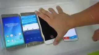 Samsung Galaxy Note 5 VS S6 Edge Plus VS iPhone 6 Plus Water Test! Waterproof