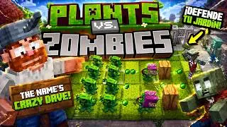 🌱 Plants vs Zombies in Minecraft 🧟 | Trying the mod for the first time