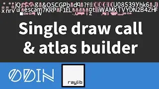 Efficient 2D drawing using generated atlas texture