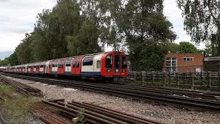 1992 stock passing Epping signal cabin