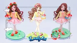 117】Lineplay Cherry【Clay Tutorial/ Anime Figure/ DIY/Lovely4u】