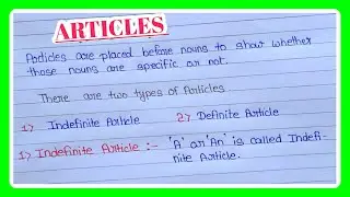Definition of Articles |indefinite Article definite Article|what is Article|Data Education|