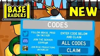 🏰ALL WORKING CODES🏰 | Base Raiders | Roblox