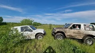Шины и вес РЕШАЮТ Samurai vs Vitara vs Jimny vs Pajero-2 #OFFROAD на Десне продолжается