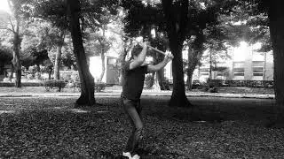 Aiki Jo practice in Japanese park #aikido #meiinkan #tokyo #japan #martialarts