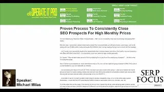 SEO Sales Closing Systems Training by Mike Piet at Operate It Pro
