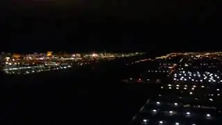 (HQ) Scenic Frontier Airlines A320 Night Landing at LAS