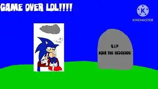 Aqua the hedgehog the game (sega Genesis bootleg) continue & game over for 