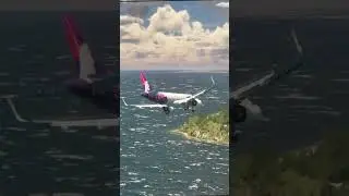 Hawaiian Airlines A320 Lands at Sunshine Coast Airport on a Sunny Day #shorts #aviation