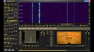 5045 kHz Shortwave Low Power Ozy Radio Australia heard in Michigan on Perseus SDR