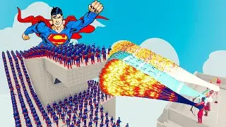 100x SUPERMAN + 2x GIANT vs 3x EVERY GOD - Totally Accurate Battle Simulator TABS