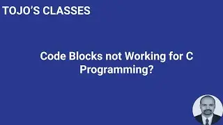 Code blocks not working for C program compilation?