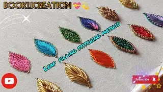 aari work leaf filling,aari work load stitch,leaf stitch in aari embroidery,leaf stitch embroidery