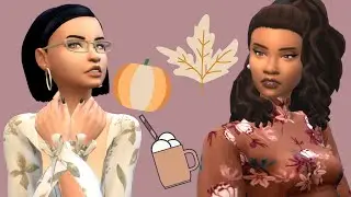 ☕🍂COZY FALL LOOKBOOK | Maxis Match & Alpha CC with links! | The Sims 4🍁☕