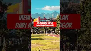 Menikmati Pemandangan gunung salak dari alun alun Bogor #bogor #shorts #video #viral #fyp #travel