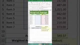 How to Calculate Weighted Averages in Excel  