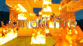 small fire