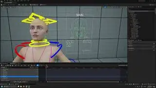 DazToHue R&D - Genesis 8.1 figure on the UE5 skeleton with all the features