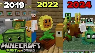 Evolution of MCPE PVZ ADDON (2019-2024)