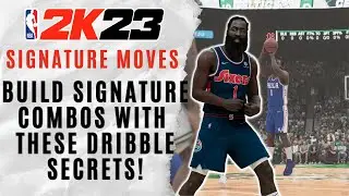James Harden's SIGNATURE DRIBBLE and STEP-BACKS are CRAZY in NBA 2K23! | Signature Size-up Tutorial
