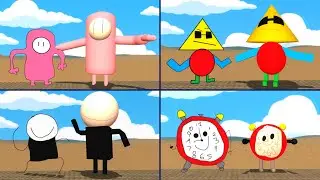 3D Vs 2D MEMES ShapeMan, Elern Clek, Foll Giy, AND Burrus Getto in Garry's Mod