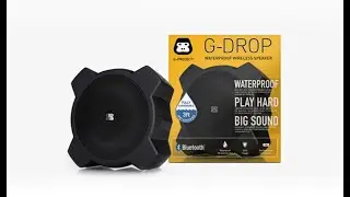 G-Project G-Drop Portable Wireless Bluetooth Speaker Waterproof Rugged Built in Speakerphone mic