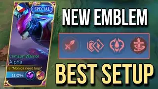 NEW EMBLEM SYSTEM BEST FOR ALPHA | BEST SETUP FOR ALPHA | ALPHA DAMAGE BUILD