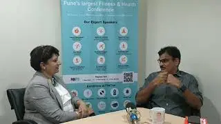 Dr  Anand Patil interviewed by Manjula Nair at FITACON-Pune's Largest Fitness & Health Conference