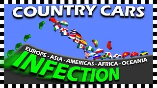 Country Cars Infected - Algodoo Car Race
