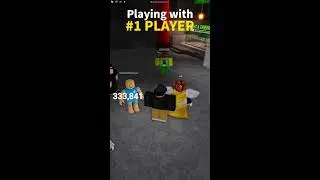 Playing with the #1 PLAYER (Strongest Battlegrounds) #shorts