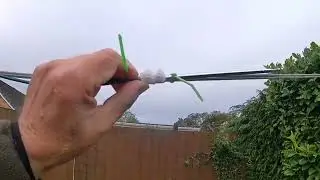 Ham Radio. Amateur Radio. Washing Line Aerial. Tuning.