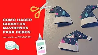 COMO HACER GORRITOS NAVIDEÑOS PARA DEDOS