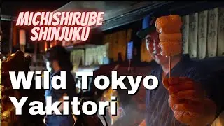 Award Winning Wild Yakitori in Kabukicho Tokyo 道しるべ Michishirube in Shinjuku