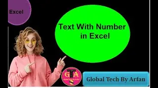 Text With Number in excel In urdu
