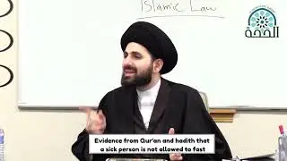 Evidence from Qur'an and hadith that a sick person is not allowed to fast.