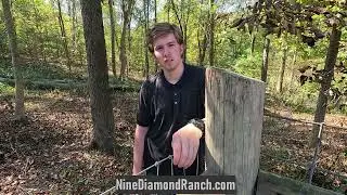 Stretching Fence Installing Woven Wire