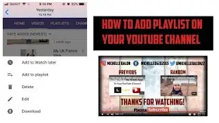 How to add Playlist on your YouTube Channel using Mobile Phone
