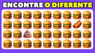 Encontre o Emoji Diferente | EDIÇÃO COMIDA | QuizPlay