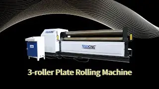 W11 12×2500 Three Roller Mechanical Metal Sheet Rolling Machine