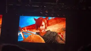 Final Fantasy XIV Dawntrail extended trailer - London Fanfest 2023 crowd reaction