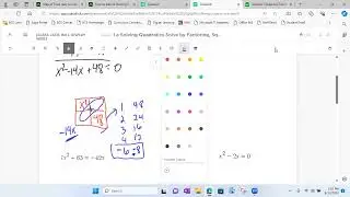 Solving Quadratics By Factoring 1