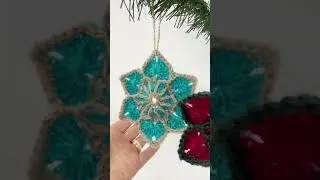 Lets crochet Christmas ornaments #shorts #crochet #crochetpattern #craft #inspiration #christmas